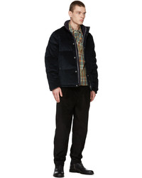 Ps By Paul Smith Black Corduroy Padded Jacket
