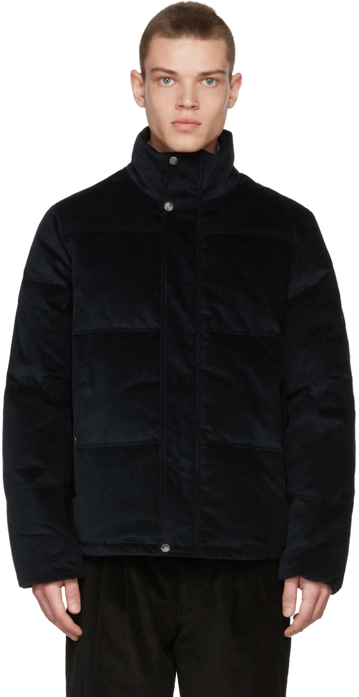 Ps By Paul Smith Black Corduroy Padded Jacket, $595 | SSENSE | Lookastic