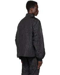 424 Black Crinkled Jacket