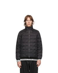 TAION Black Down Basic High Neck Puffer Jacket