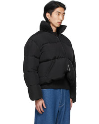 CONNOR MCKNIGHT Black Down Cropped Puffer Jacket