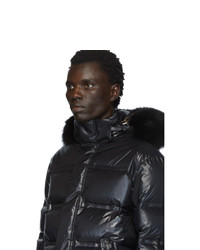 Fendi Black Down Hooded Jacket