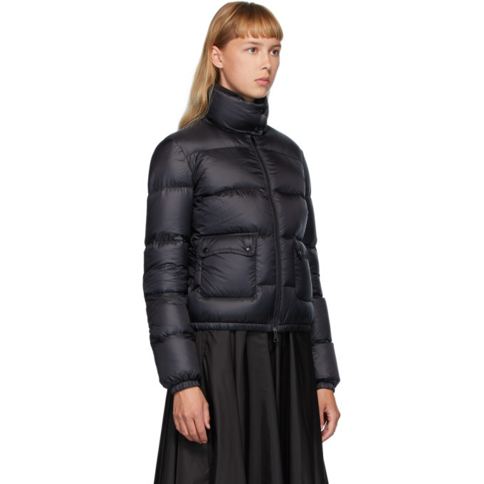 Moncler Black Down Lannic Jacket, $920 | SSENSE | Lookastic