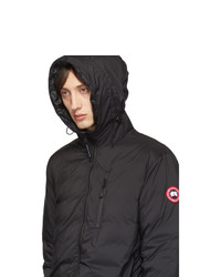 Canada Goose Black Down Lodge Hooded Jacket