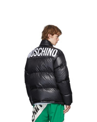 Moschino Black Down Logo Jacket