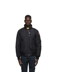 Parajumpers Black Down Masterpiece Fire Bomber Jacket