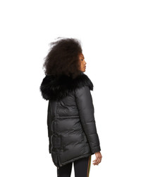 MR AND MRS ITALY Black Down Puffer Parka