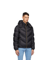 Versace Black Down Quilted Jacket