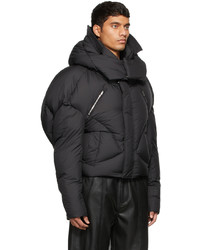 Chen Peng Black Down Quilted Puffer Jacket
