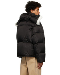 Lanvin Black Down Rolled Hood Puffer Jacket