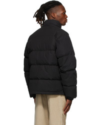 Stussy Black Down Solid Puffer Jacket