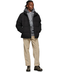 Stussy Black Down Solid Puffer Jacket