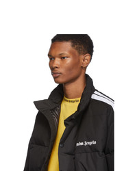 Palm Angels Black Down Track Puffer Jacket