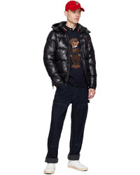 Polo Ralph Lauren Black Embroidered Down Jacket