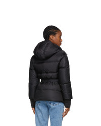 Kenzo Black Hooded Puffa Jacket