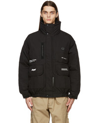 AAPE BY A BATHING APE Black Insulated Twill Jacket
