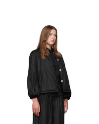 Renli Su Black Mulberry Silk Jacket