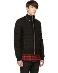 Balmain Black Quilted Down Jacket