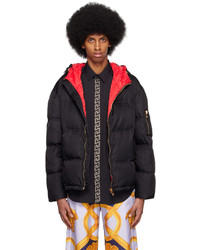 Versace Black Quilted Down Jacket
