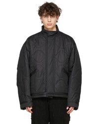 Wooyoungmi Black Quilted High Neck Jacket