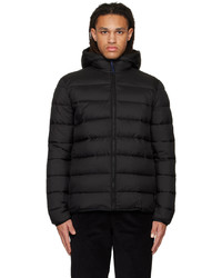 Ps By Paul Smith Black Wadded Jacket