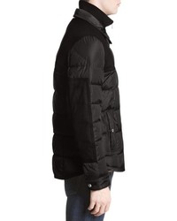 Moncler Clovis Mixed Media Quilted Down Jacket