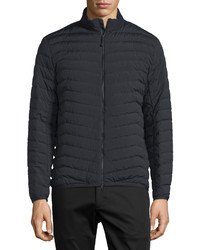 Theory Collet Extent Zip Up Puffer Jacket Black