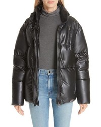 Bacon Eco Boo Faux Leather Down Puffer Jacket
