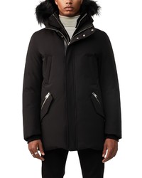 Mackage Edward Water Repellent Down Jacket With Genuine Rabbit Fur And Genuine Fox