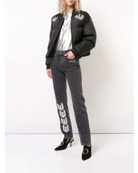 Off-White Embroidered Puffer Jacket