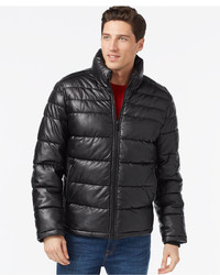 Tommy Hilfiger Faux Leather Quilted Jacket