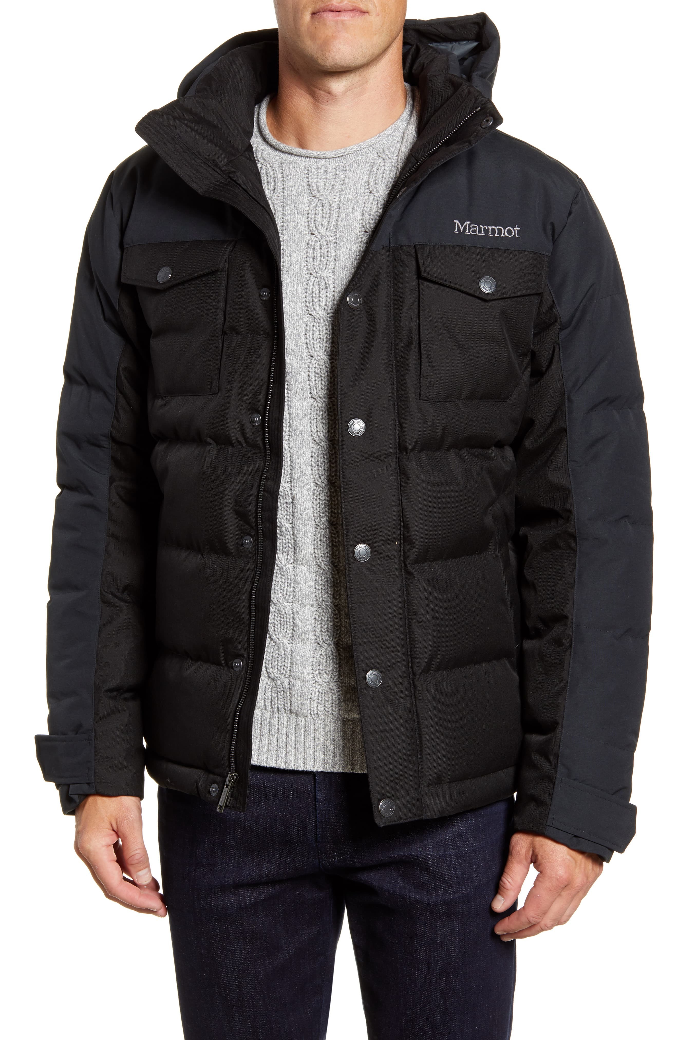 Marmot Fordham Hooded Down Jacket, $227 | Nordstrom | Lookastic