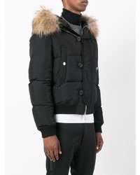 DSQUARED2 Fur Hood Puffer Jacket
