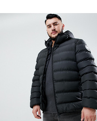Good For Nothing Hooded Puffer Jacket In Black To Asos