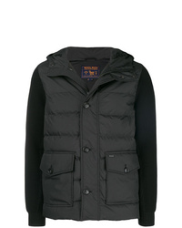 Woolrich Knitted Sleeve Padded Coat