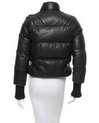 RED Valentino Leather Puffer Jacket