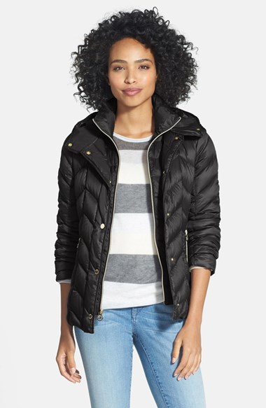 michael kors black down puffer coat