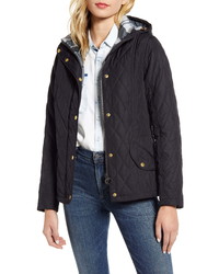 Barbour Millfire Diamond Hooded Quilted Jacket
