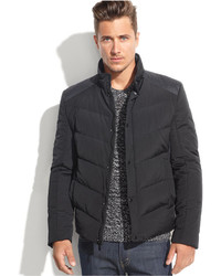 Kenneth Cole Mixed Media Puffer Jacket
