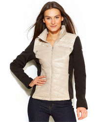 Calvin Klein Mixed Media Quilted Puffer Coat