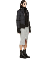 Mm6 Maison Margiela Black Quilted Down Jacket