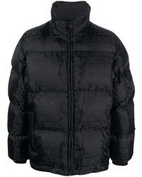Moschino Monogram Pattern Puffer Jacket
