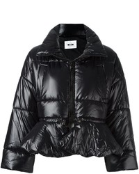 MSGM Quilted Ruffle Hem Puffer Jacket
