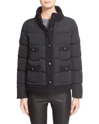 Moncler Naimi Water Resistant Short Duchesse Down Jacket