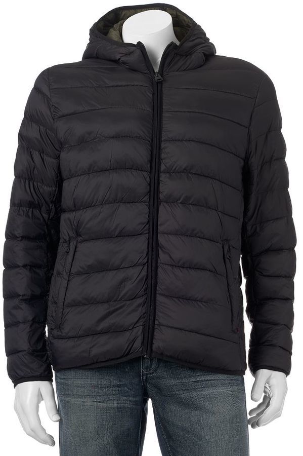 levis black puffer jacket