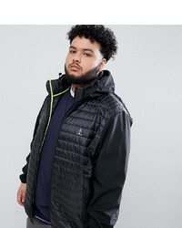 north 56 4 Plus Puffer Jacket With Contrast Sleeves