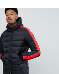 Sixth June Puffer Jacket With Red Taping To Asos