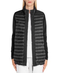 Moncler Quilted Down Knit Cardigan