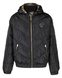 VERSACE JEANS COUTURE Quilted Hooded Down Jacket