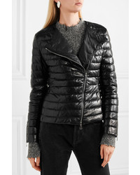 Moncler Quilted Leather Down Jacket